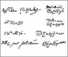подписи Шекспира - открыть статью 'Загадка Шекспира' с сайта http://zverev-art.narod.ru/